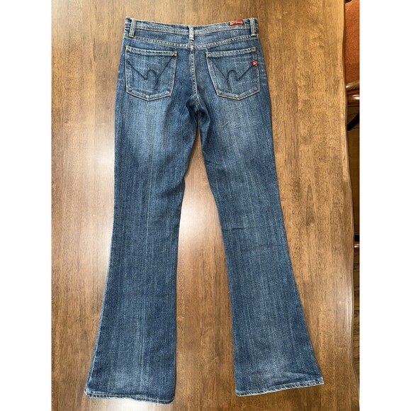 Citizens Ingrid Flare Jeans 28 Low Rise Stretch Y2K 2000s Boho Festival Denim - Picture 4 of 13
